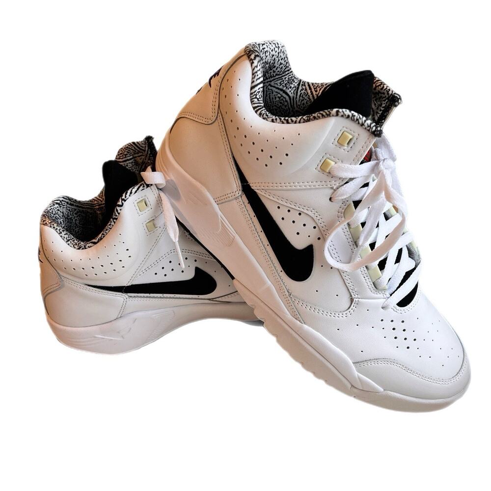 NEW Nike Air Flight Lite Mid, specifically in the White/Black colorway Size 10.5